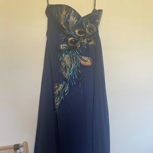 Grace Karin strapless corset back ball gown